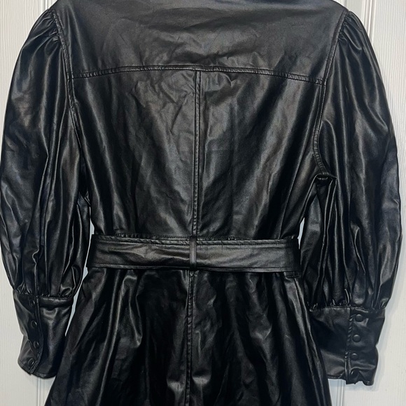 Fashion Nova Black Faux Leather Dress - Picture 5 of 9